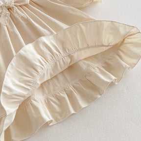 Rochie cu detalii Fanera Crem