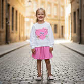 Moisy kétrészes szett, rózsaszín