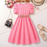 Rochie cu detalii Miran Roz