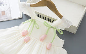 Rochie cu detalii Aelix Crem