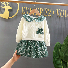 Rochie cu detalii Omera Verde