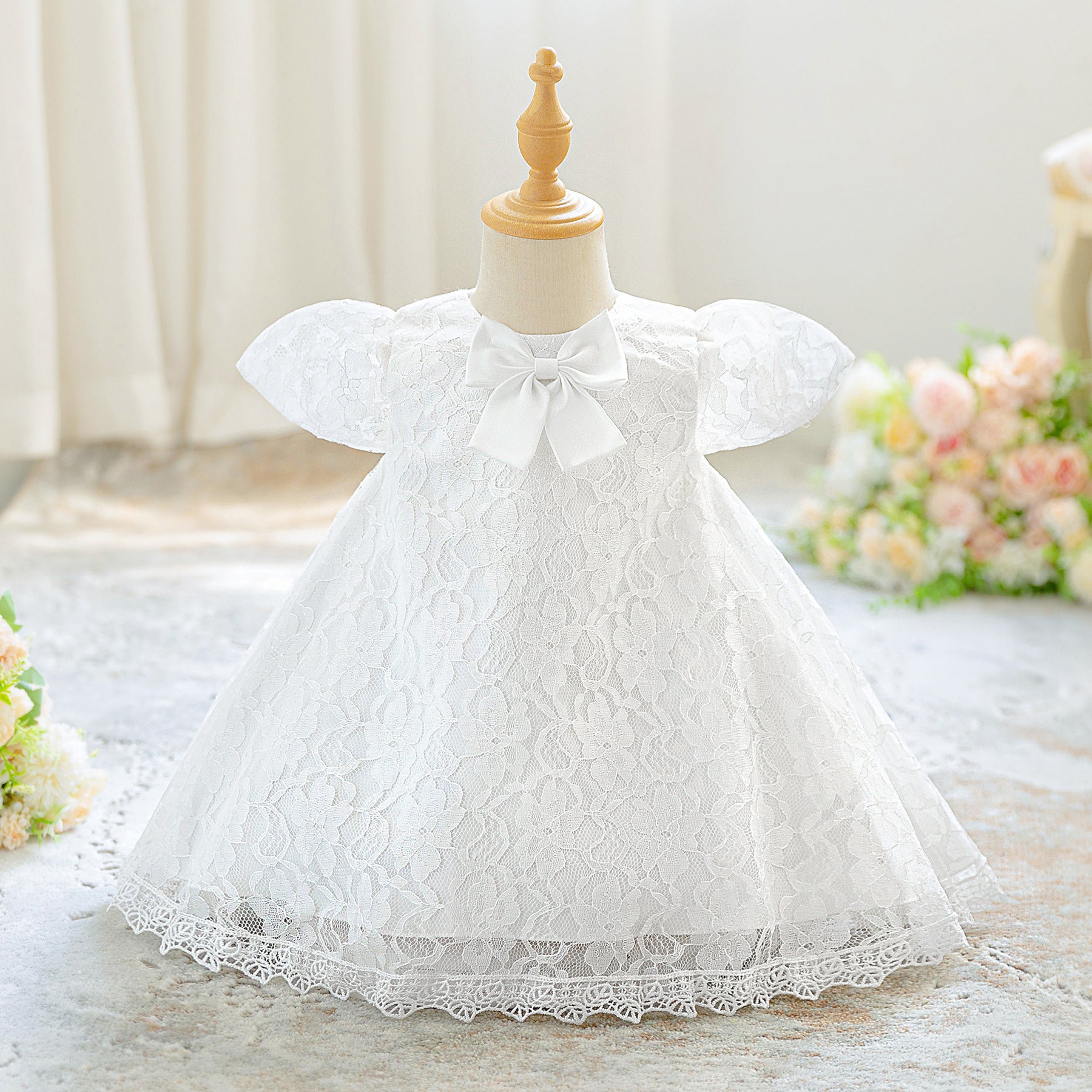 Rochie cu detalii Hanora Alb