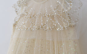 Rochie cu detalii Soriel Crem