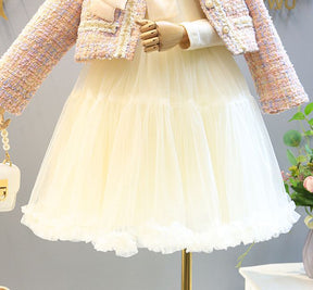 Rochie cu sacou Afra Crem