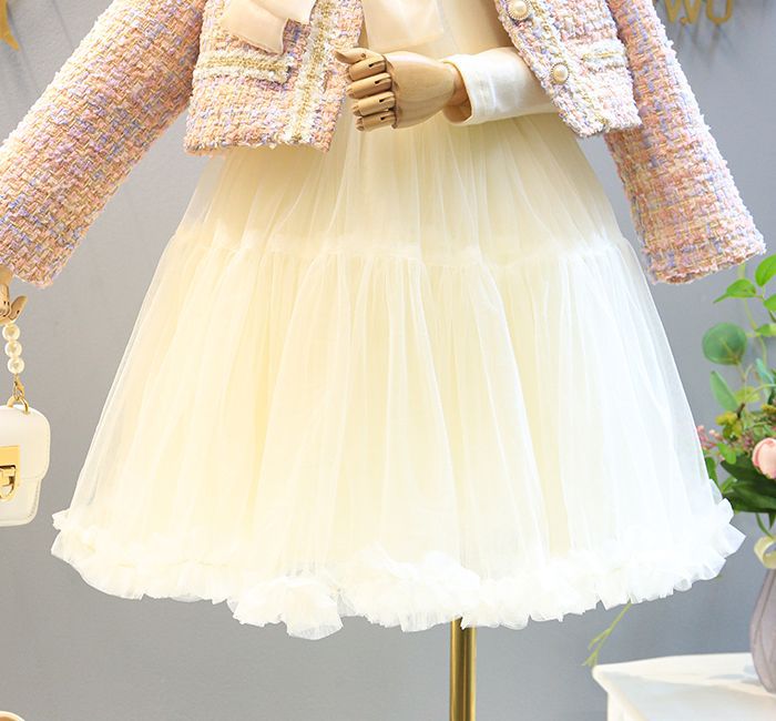 Rochie cu sacou Afra Crem