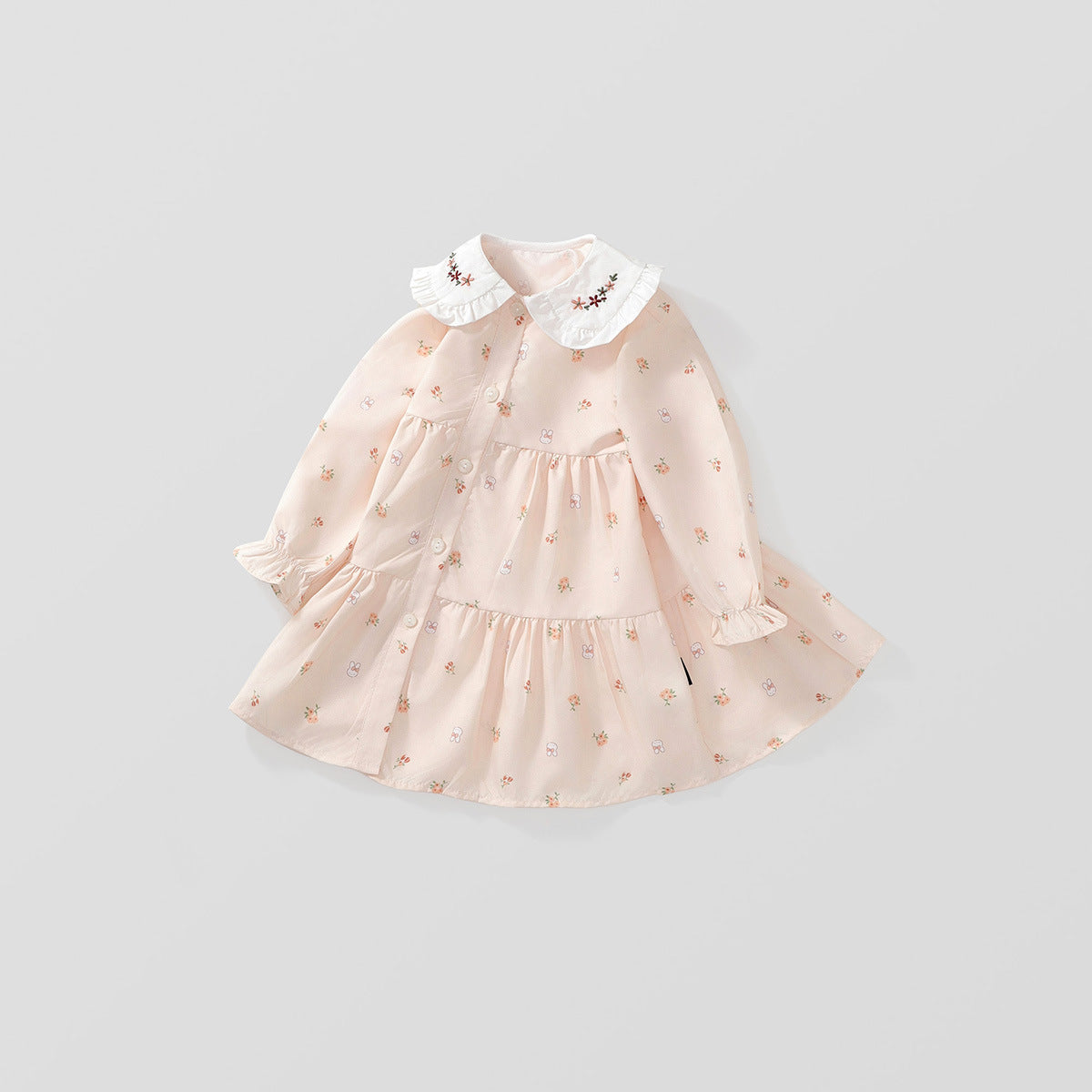 Rochie cu detalii Lursa Roz Deschis