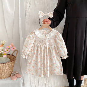 Rochie cu cordeluta Vilna Crem