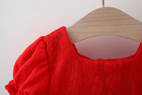 Zsinóros ruha Solmia Red