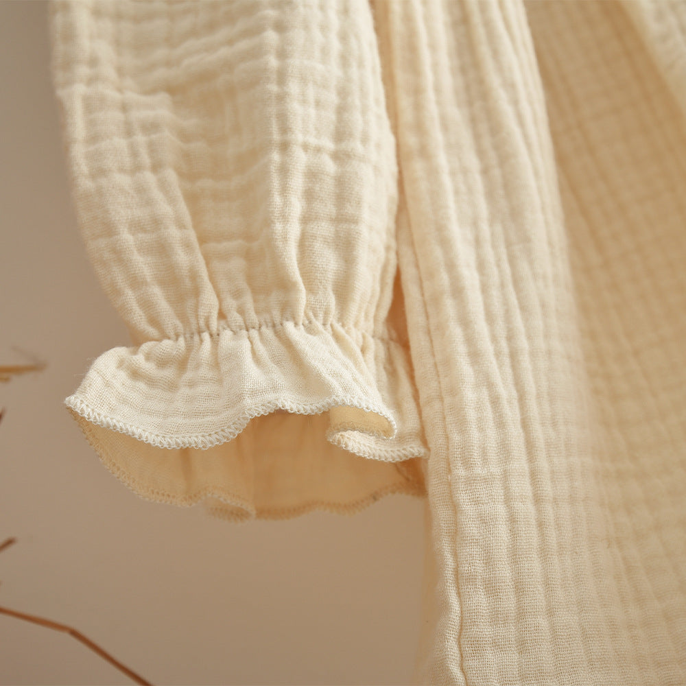 Rochie cu detalii Omara Crem