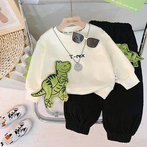 Set din doua piese T-Rex Crem