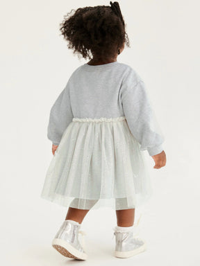 Gysa részletes ruha  szürke