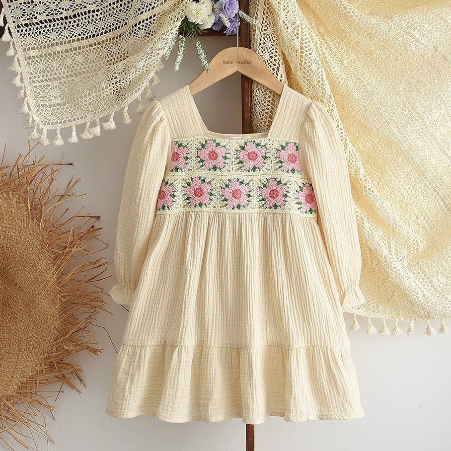 Rochie cu detalii Omara Crem