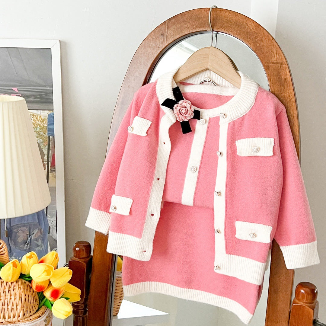 Set din trei piese Carmena Roz