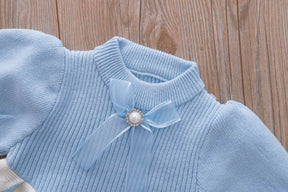 Rochie cu részletek Renasy Albastru