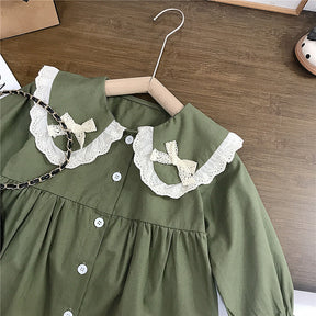 Rochie cu detalii Tamaryna Verde