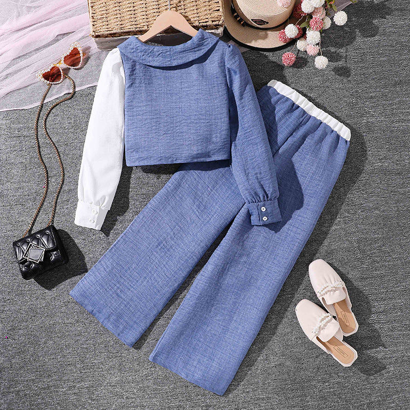 Set din doua piese Andya Albastru