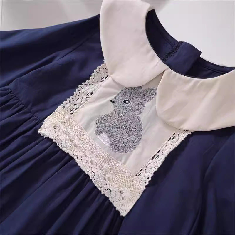 Rochie cu detalii Sibla Albastru