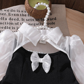 Rochie cu detalii Relara Negru