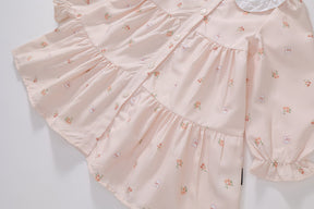 Rochie cu detalii Lursa Roz Deschis