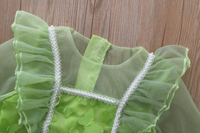 Rochie cu detailsi Celsya Verde