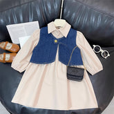 Rochie cu vesta Adira Crem