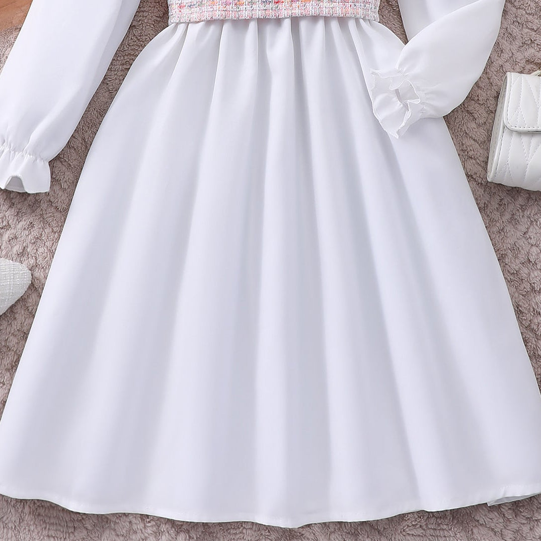 Rochie cu detalii Kaela Alb