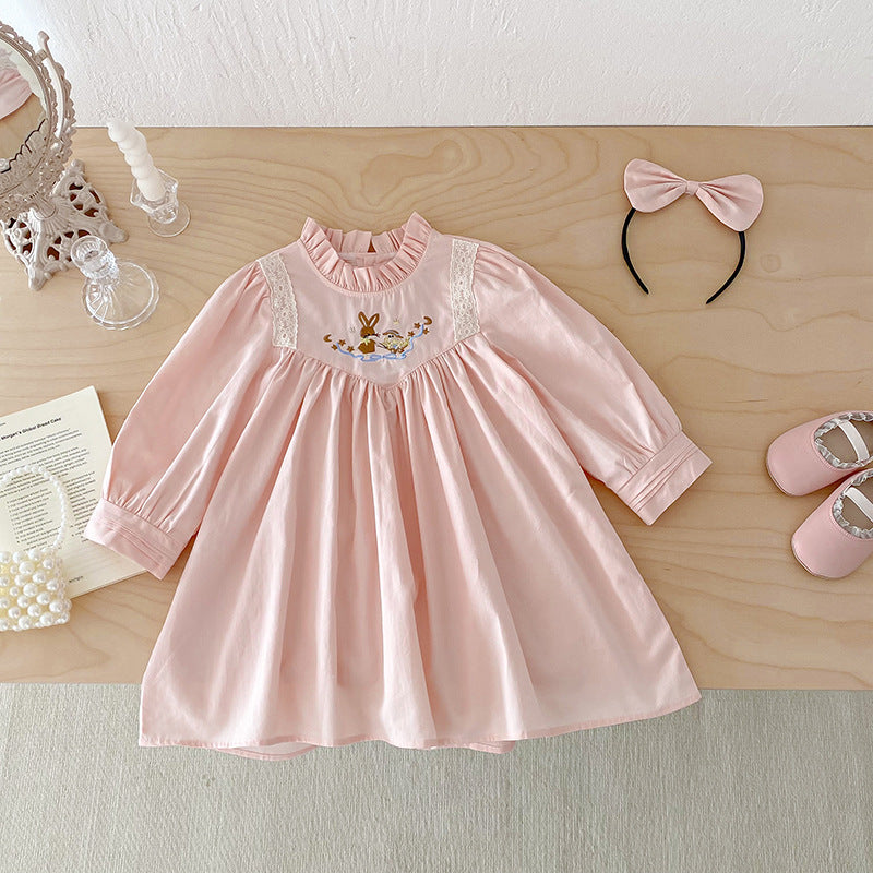 Rochie cu cordeluta Renara Roz