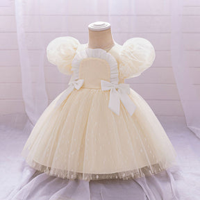 Rochie cu detalii Sabell Crem
