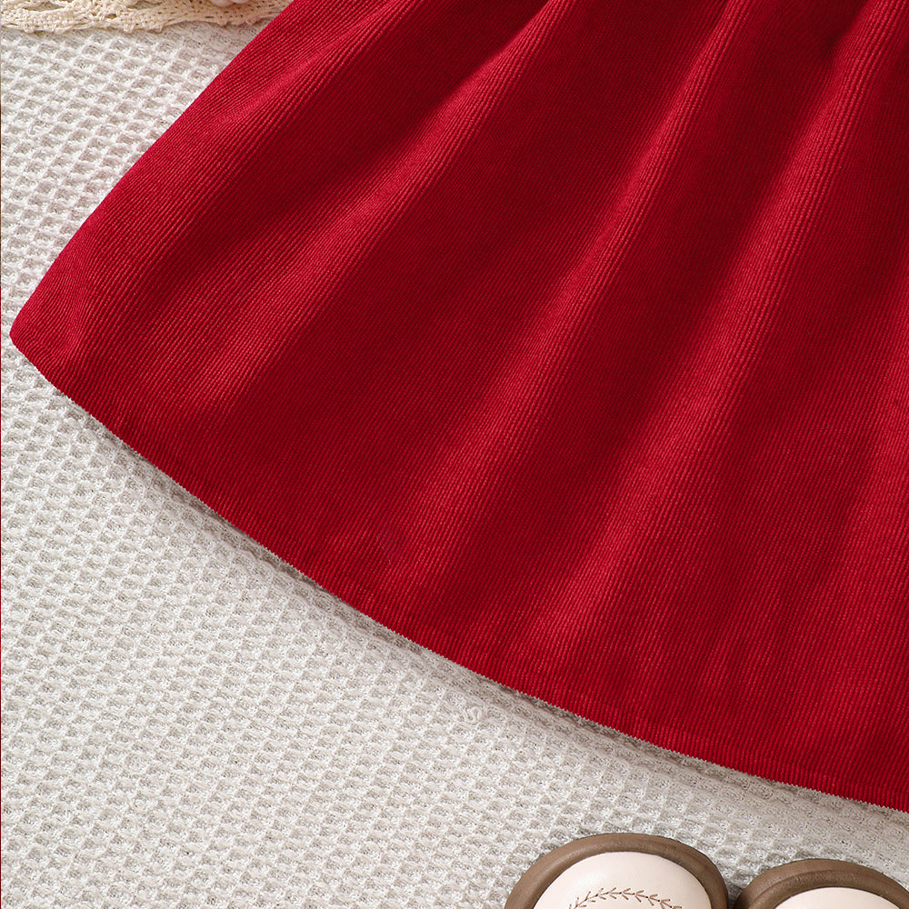 Rochie cu detalii Rivara Rosu