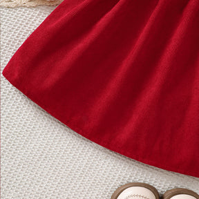 Rochie cu detalii Rivara Rosu