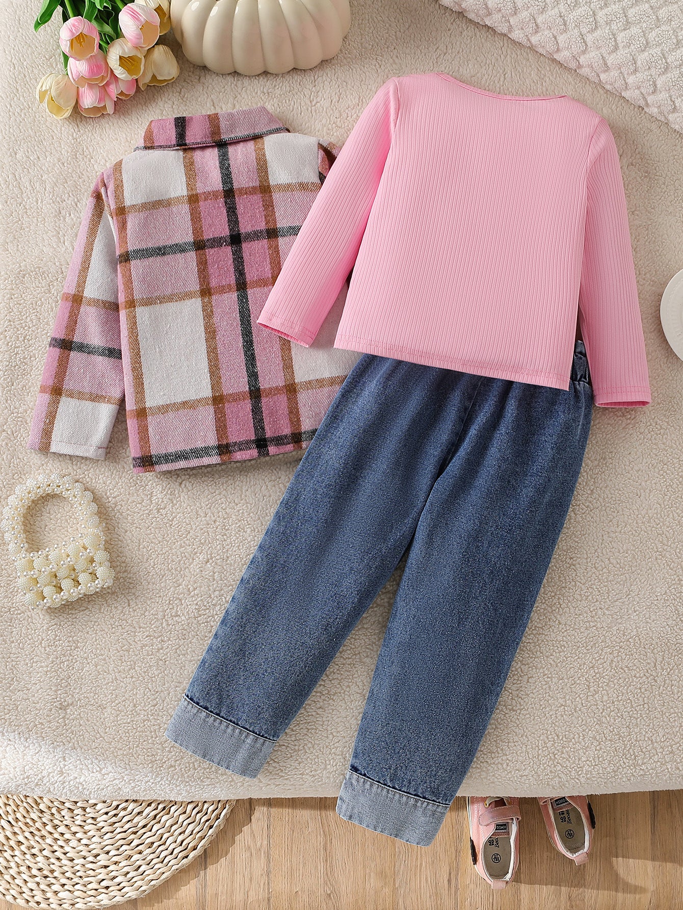 Set din trei piese Salena Roz