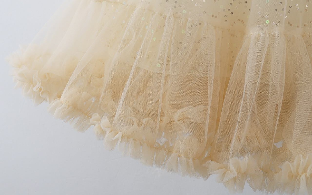 Rochie cu detalii Soriel Crem