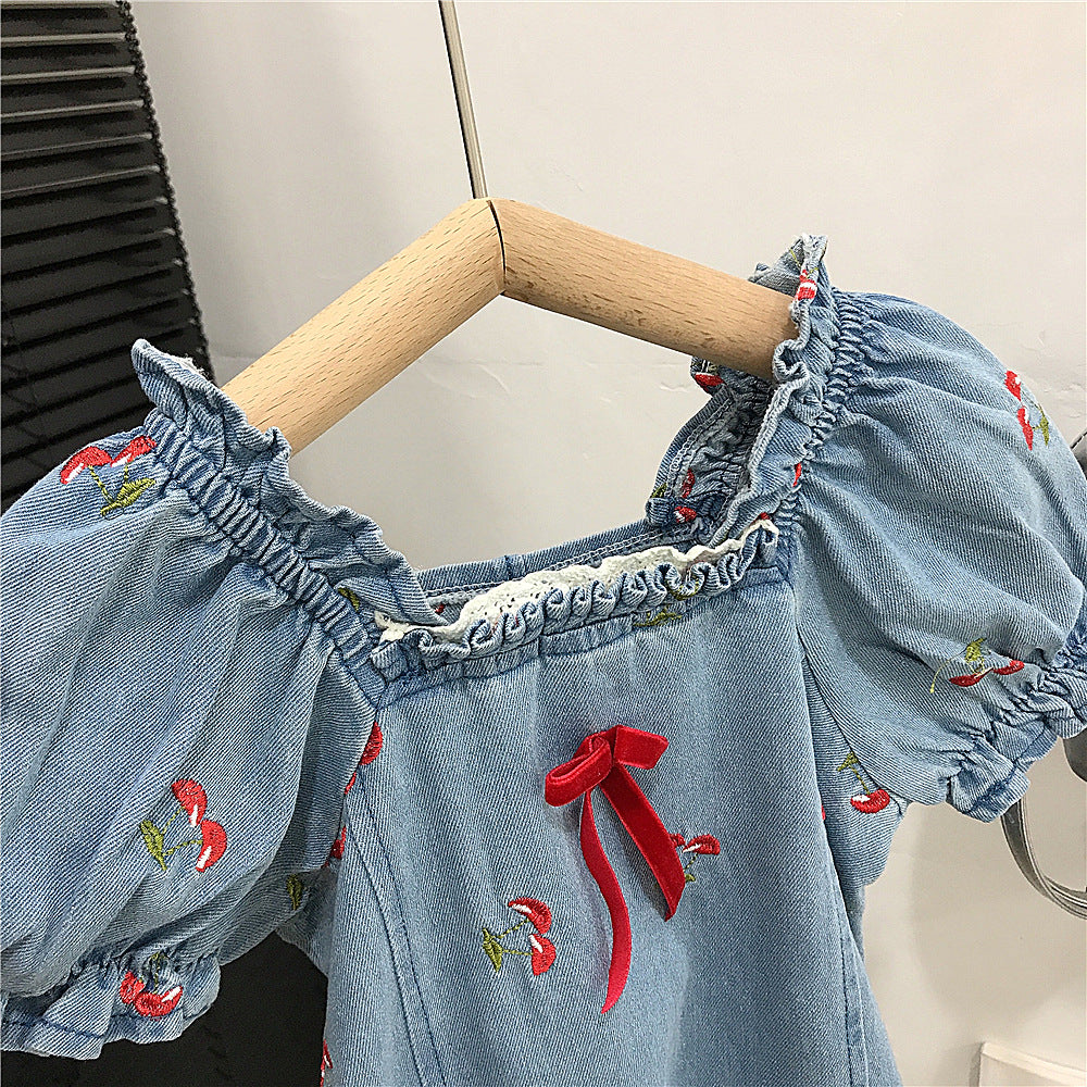 Rochie cu detalii Fonasy Albastru