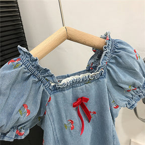 Rochie cu detalii Fonasy Albastru