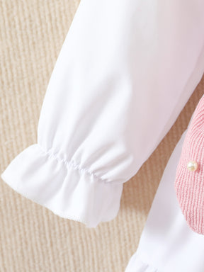 Rochie tip camasa cu vesta si posetuta Casla