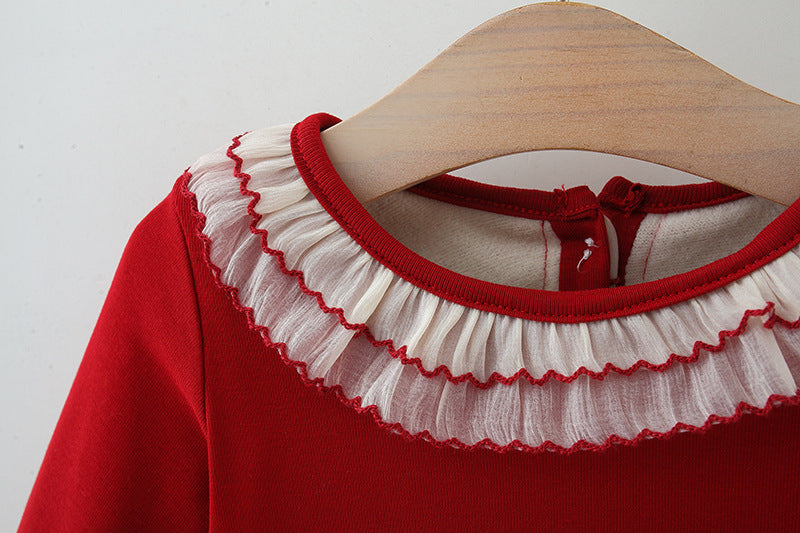 Rochie cu detalii Arana Rosu