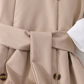 Rochie cu detalii Oldy Crem