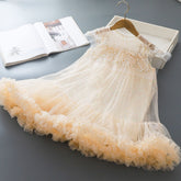 Rochie cu detalii Soriel Crem