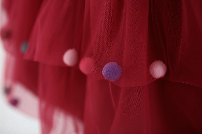 Rochie cu detalii Emalia Rosu