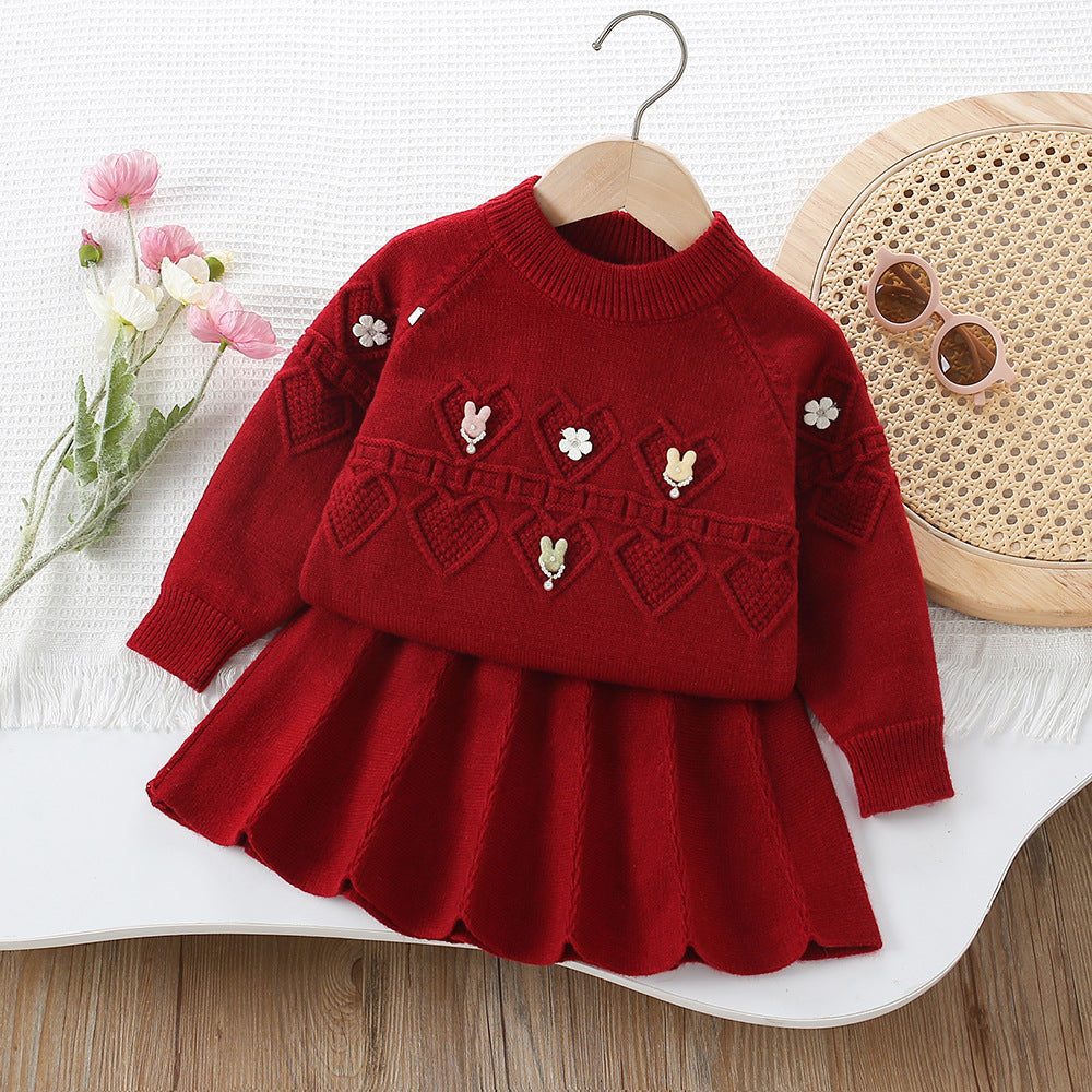 Set din doua piese Tisia Rosu