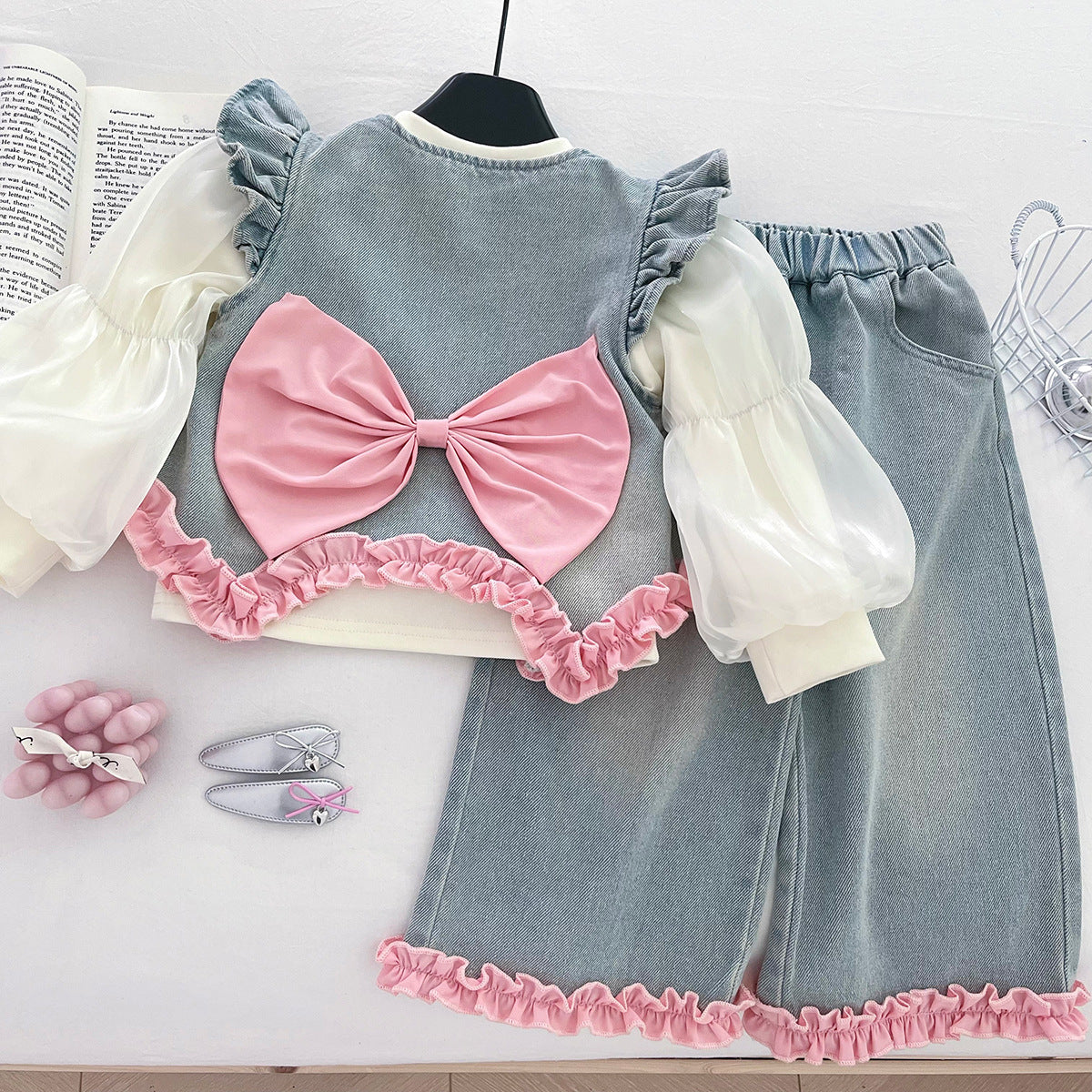 Set din trei piese Heray Albastru Deschis