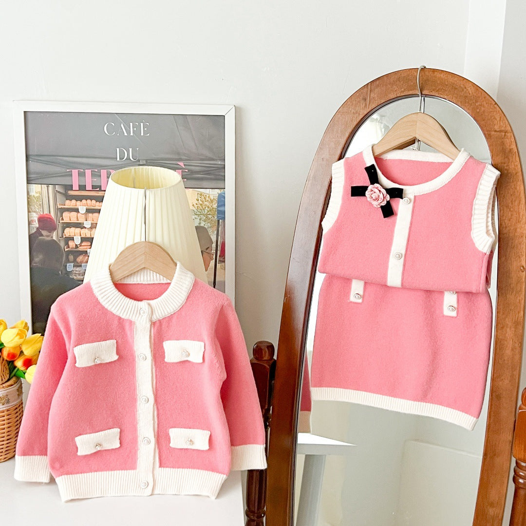 Set din trei piese Carmena Roz