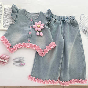 Set din trei piese Heray Albastru Deschis
