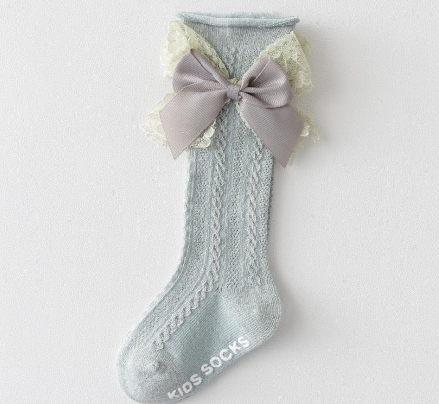 Sosete cu detalii Alanys Gri