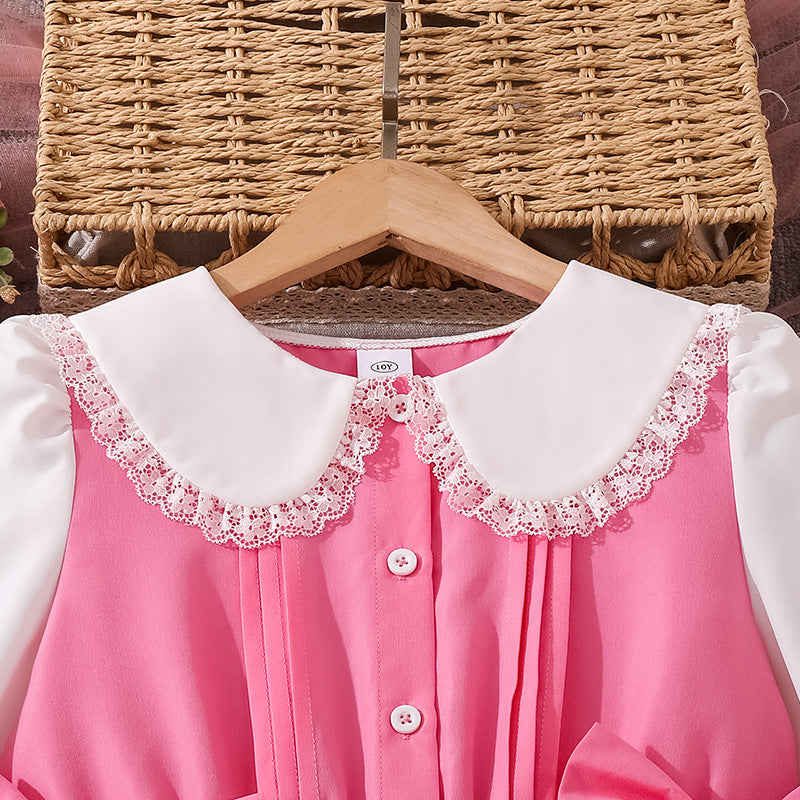 Rochie cu detalii Lirsana Roz