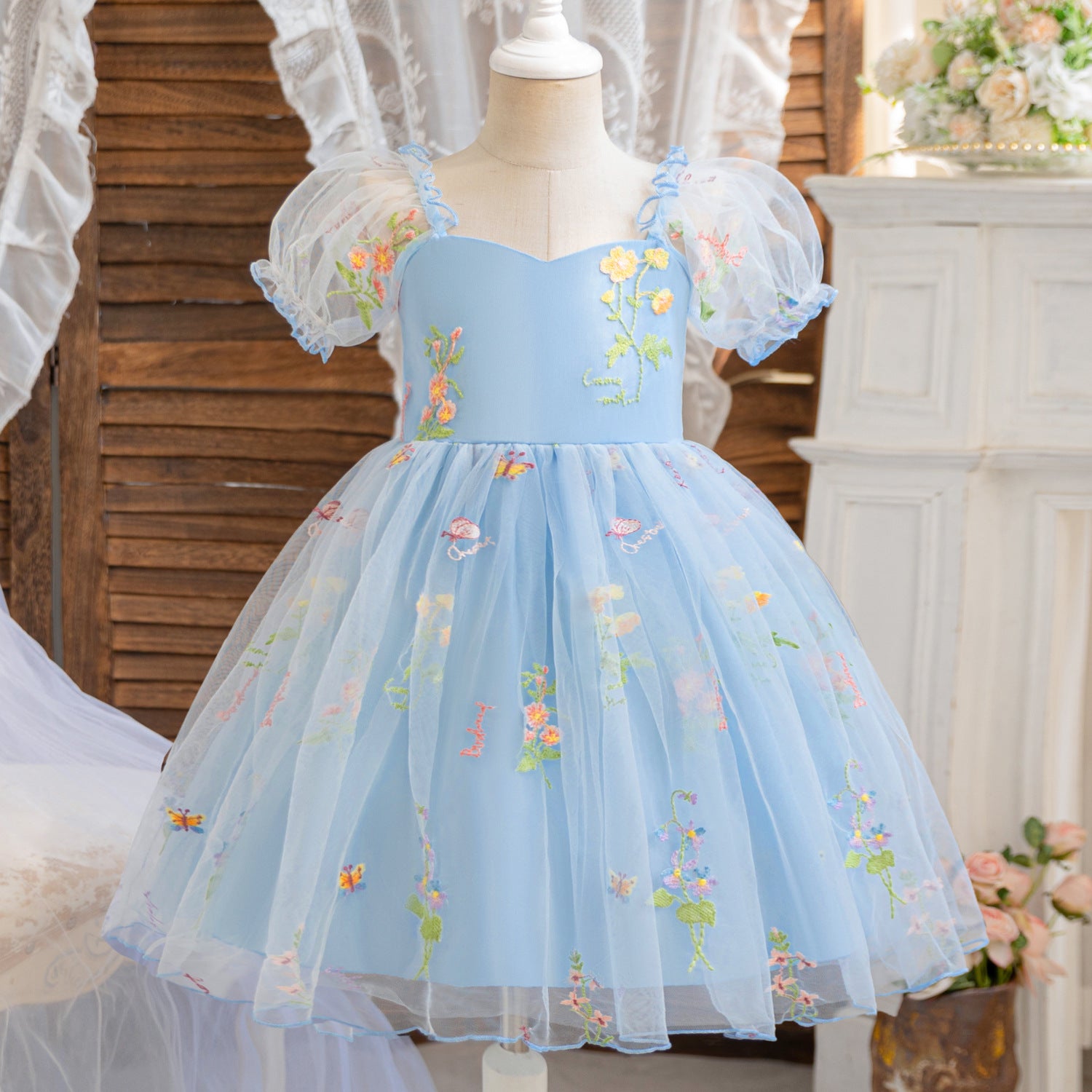 Rochie cu detalii Robyna Albastru