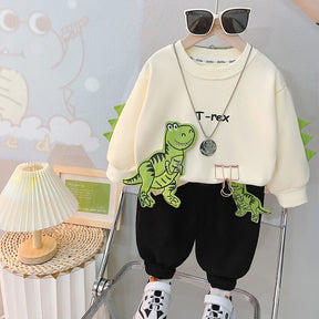 Set din doua piese T-Rex Crem