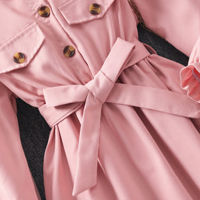 Rochie cu bereta Ylvore Roz
