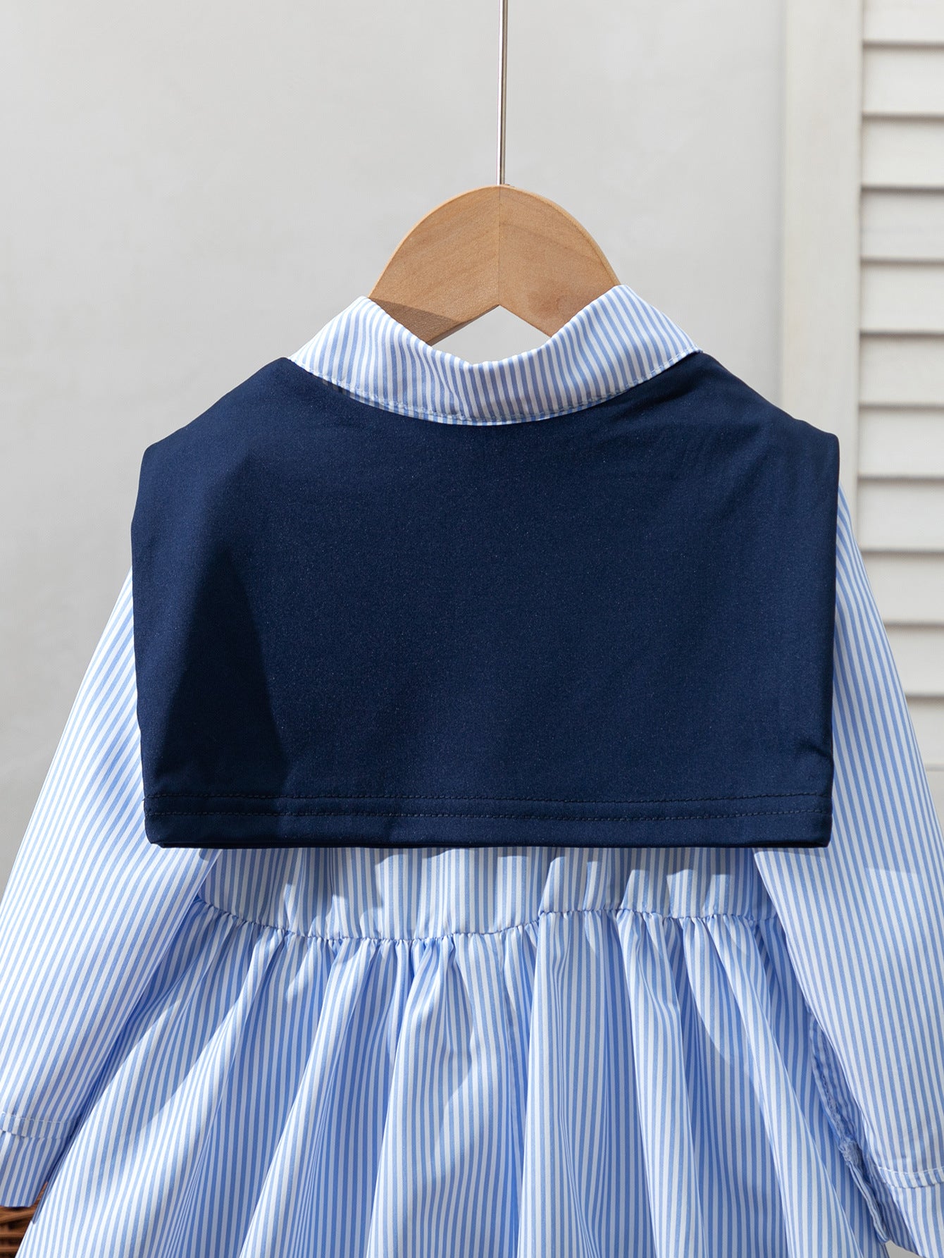 Rochie cu guler detasabil Yrva Albastru