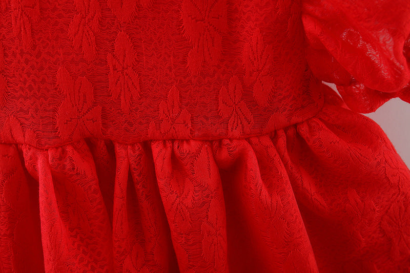 Zsinóros ruha Solmia Red